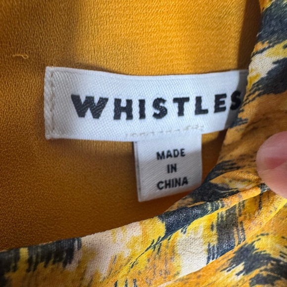 Whistles Ines Ikat Animal Print long sleeve midi dress womens 4 cocktails office - Picture 11 of 11